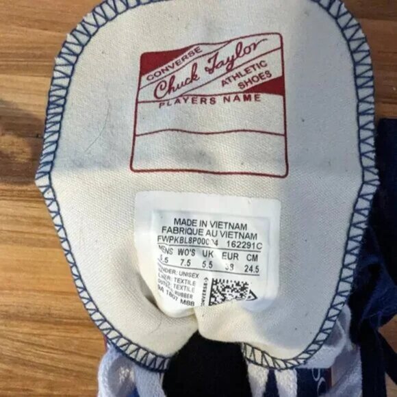 NWT CONVERSE X J.W. ANDERSON Unisex Chuck 70 Hi Shoes, Twilight Blue, M 5.5 W 7 - Picture 3 of 4